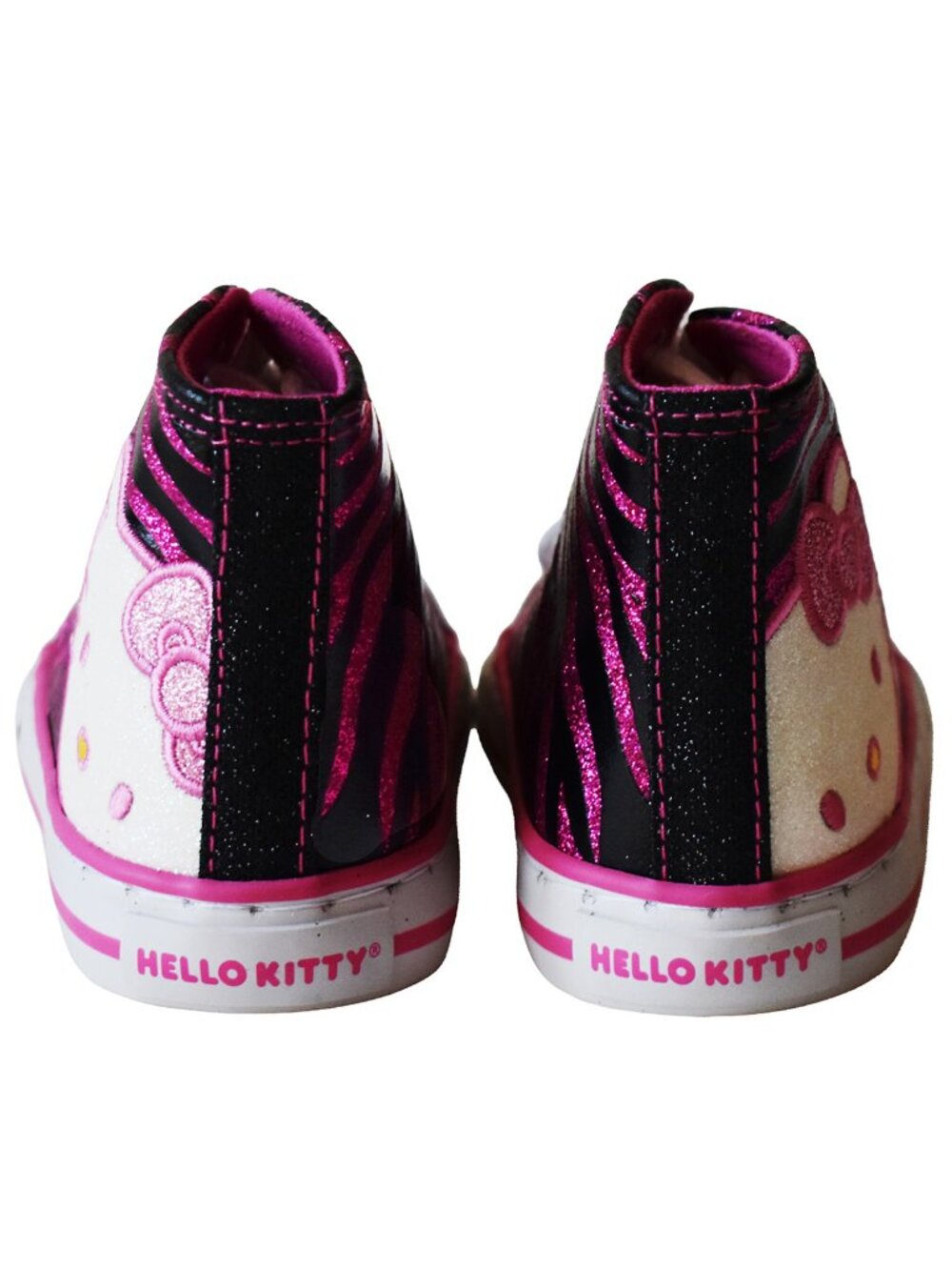 Hello Kitty Toddler’s Sneakers Lil Zola Shoes Animal Print Glitter Size 7M NEW - Picture 8 of 8